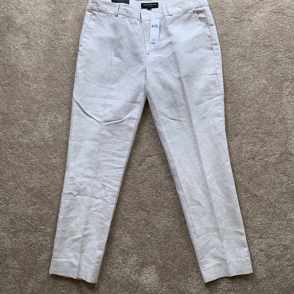 NWT banana Republic factory linen ankle pants